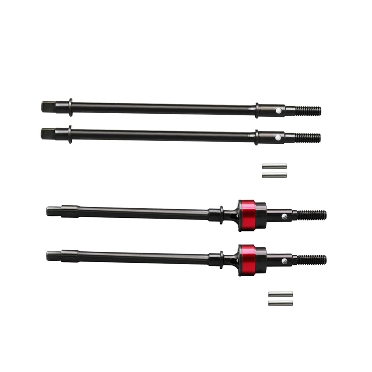 1/10 AXIAL SCX10 HD Steel Front Rear Axle CVD Drive Shaft Gear 13/38T for RC Crawler Off Road Truck Bearing(F Front Rear Axle)