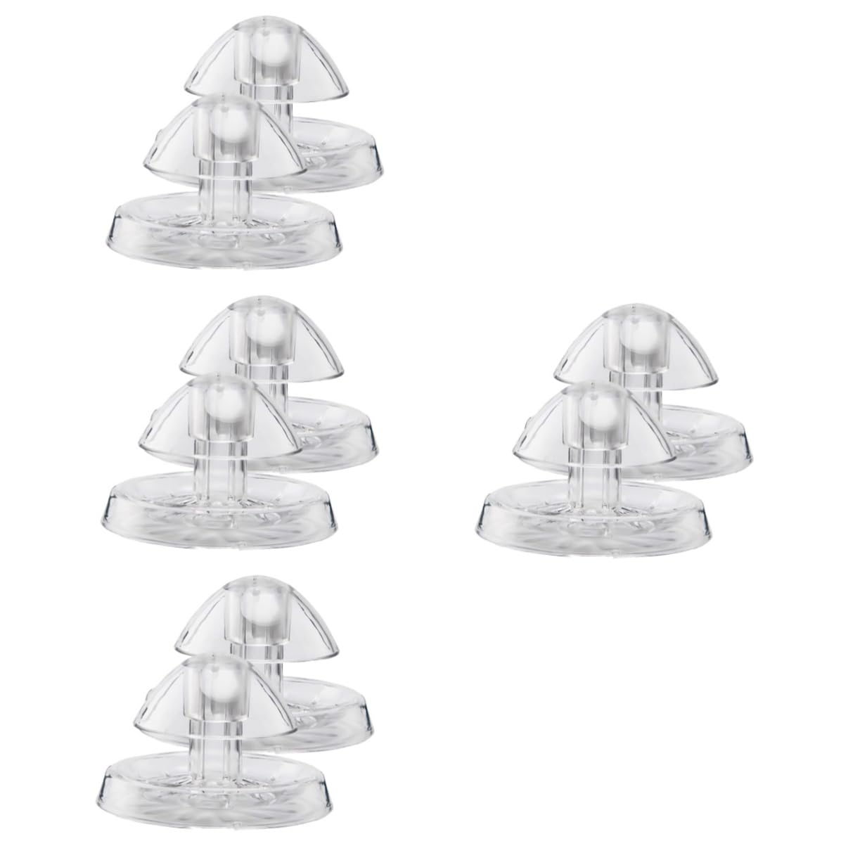 Toyvian para Caracoles De Herramienta Transparente De De Caracoles Diseño Práctico Y Duradero para Peceras Y Estanques 2 Piezas X 4