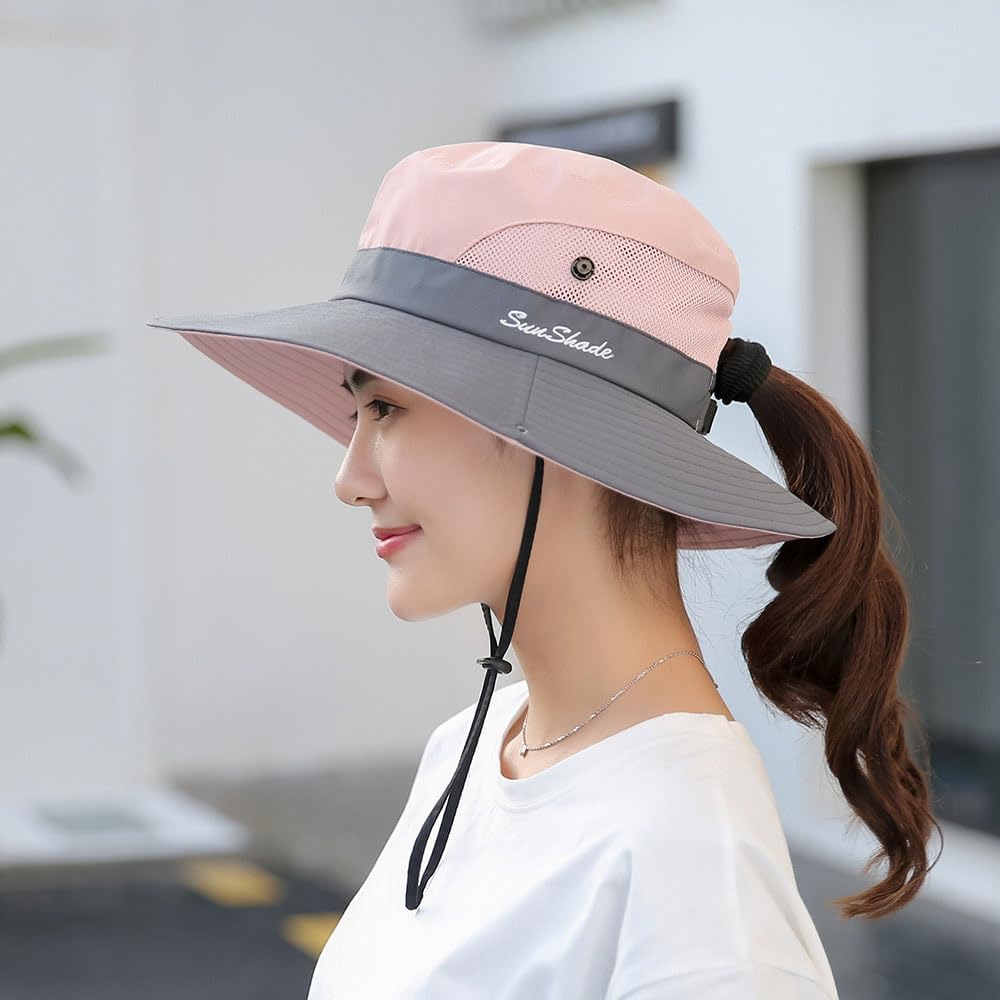 Outdoors Tribe Foldable Sun Hat, Summer Uv Protection Foldable Sun Hat, Womens UV Protection Wide Brim Sun Hats image 4