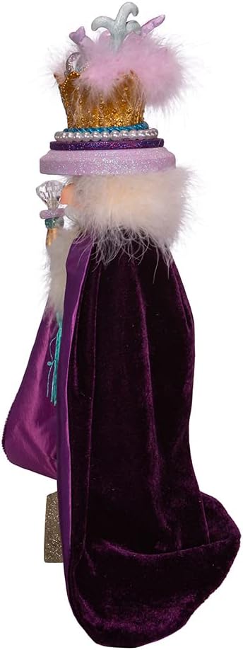 Kurt S. Adler, Inc. HA0384 Kurt Adler 18" Hollywood Two Turtle Doves Nutcracker, Purple