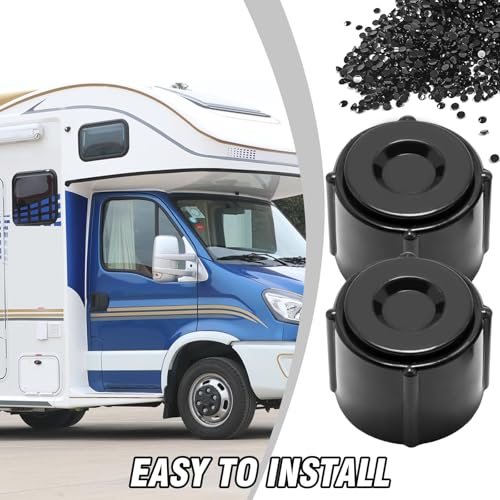 Image of 2 Pcs Low Point Drain Seals and Caps, Replacement for RV Camper Travel Trailer, 1 /2 Inch Hot and Cold Water Lines