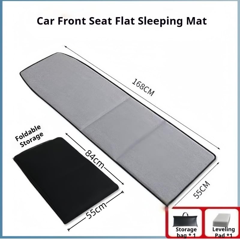 Letto Pieghevole da Campeggio per Volvo S60/S60 Cross Country, Materasso Letto Auto Non-Gonfiabile, Lettino da Campeggio Pieghevole Compatto, Sedile Posteriore Materasso da Portatile,Grey
