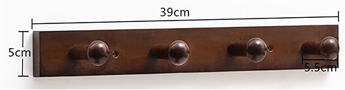 Miniatura 2 de LOLAA Soporte para ropa montado en la pared, ganchos para colgar la puerta, perchero, sombrero, armario