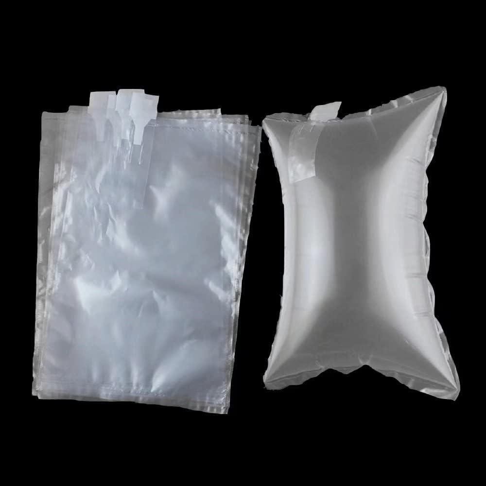 100 Pack with Hand Pump AIR PAKPRO 9.8"X15.7" Clear Plastic Inflatable Air Packaging Bags Air Pillows Air Cushions Buffer Bags Void Fill Cushioning for Shipping and Packaging