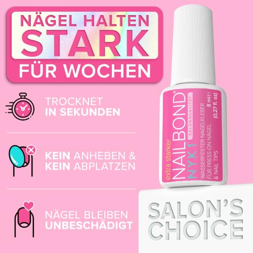 NYK1 Nagelkleber Extra Stark für Press-Ons, Nageltips & Kunstnägel | 8ml – Ansicht 6