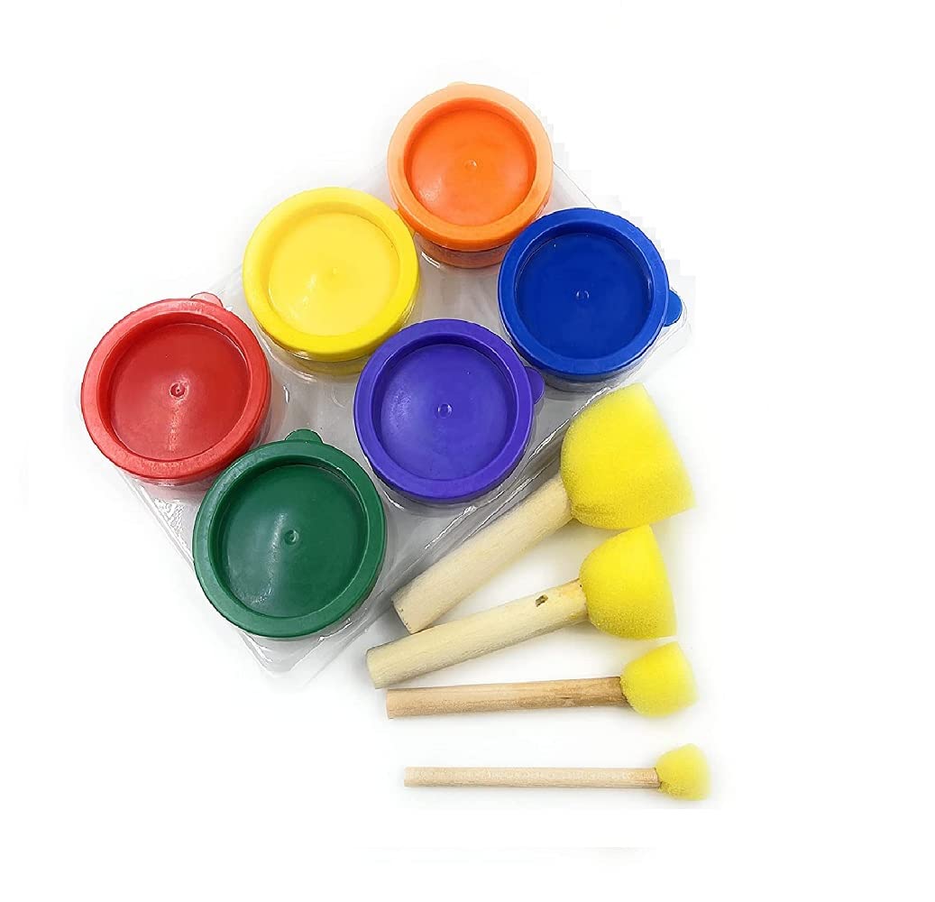 See full amazon price history chart for The Art Box 6 Pcs Finger Paint, Non Toxic Smooth, Mixable, Easy to Wash & Dry Paints for Kids with 4 Dab Sponge Brush with wooden handles The Art Box 6 Pcs Finger Paint, Non Toxic Smooth, Mixable, Easy to Wash & Dry Paints for Kids with 4 Dab Sponge Brush with wooden handles (B09JC5ZCGR) Amazon Price History, Amazon Price Tracker