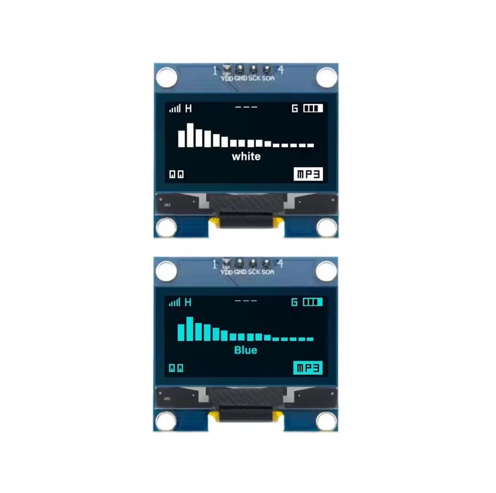 Módulo de pantalla OLED de 1,3", 128x64 I2C SH1106 blanco/azul