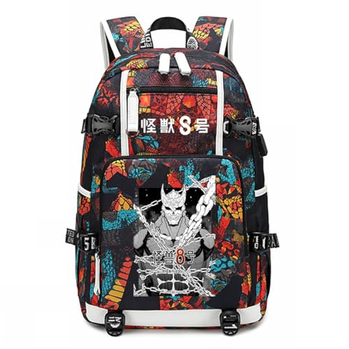 ISaikoy Anime Kaiju No. 8 Backpack Hibino Kafka Daypack
