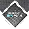 REALIKE Multipurpose Exercise Mat, Gym flooring Mat, EVA Foam Interlocking Tiles Floor Mat Protective Flooring for Gym Equipment and Rubber Cushion for Workouts