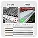 Gutter Screws 7-Inch Spike/5-Inch Ferrule 10-Pack Gutter Nails Metal Brackets Tools for Sagging Gutters and Maintenance (White)