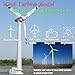 Rinnland Windmill Model - Large-Sized Wind-Up Wind Turbine Science Teaching Tool for Children - STEM Toy