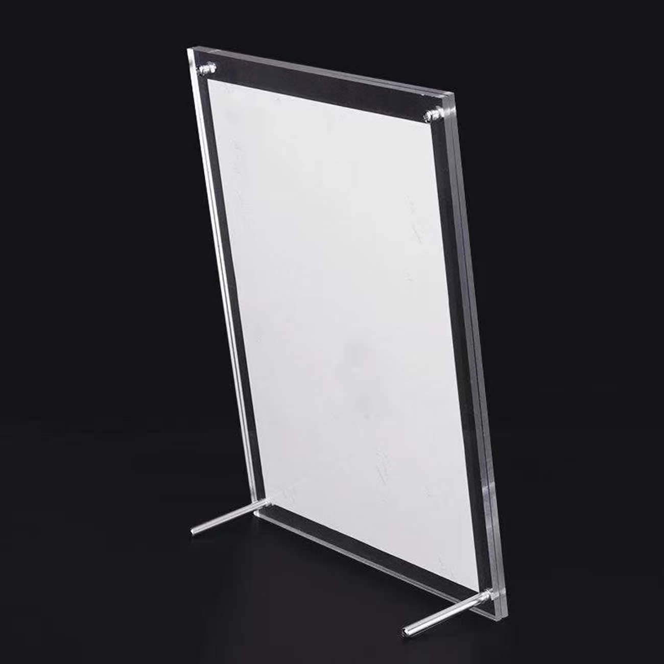 TUKA-i-AKUT TKD9400-A4-5x Lot de 5 cadres en acrylique double panneau transparent pour photos, documents, affiches, brochures certifiées
