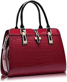 Shoulder Bag for Women - Leather, Red
