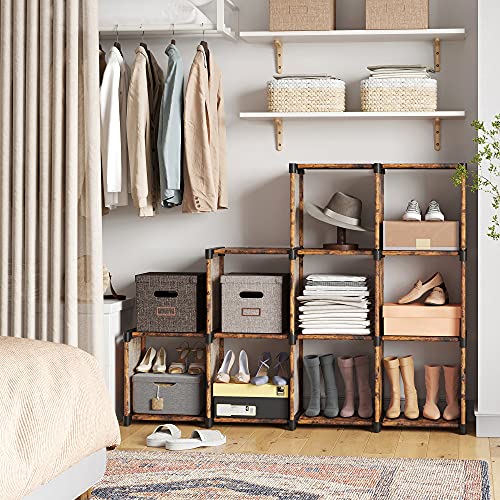 SONGMICS Armadietto Modulare a 9 Cubi, Scaffale