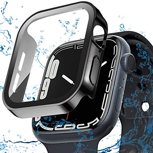 yŁzELYBYYLE for Apple Watch P[X 41mm 45mm hP[X IP68Sh oh jEX|[cp KXtB ̌^ apple watch 9 p Jo[ AbvEHb` P[X Apple Watc
