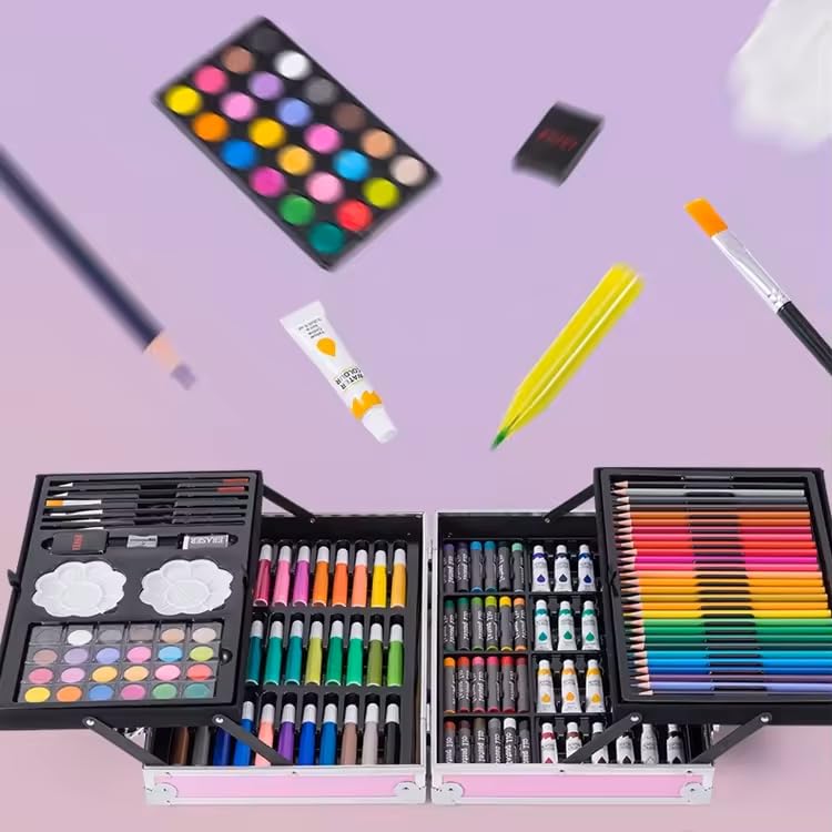 Eenhoorn Kleurplaten Kit voor Meisjes, Eenhoorn Kleurboek met 30 Kleurplaten 10 Regenboog Scratch Papers 16 Kleurpotloden voor Tekenen Schilderen, Reizen Kleurset voor Kinderen Meisjes Leeftijd 3-12