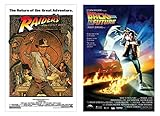 POSTER STOP ONLINE Raiders of the Lost Ark & Back to the Future - 80's Favorites Movie Poster Set (Size 24' x 36')