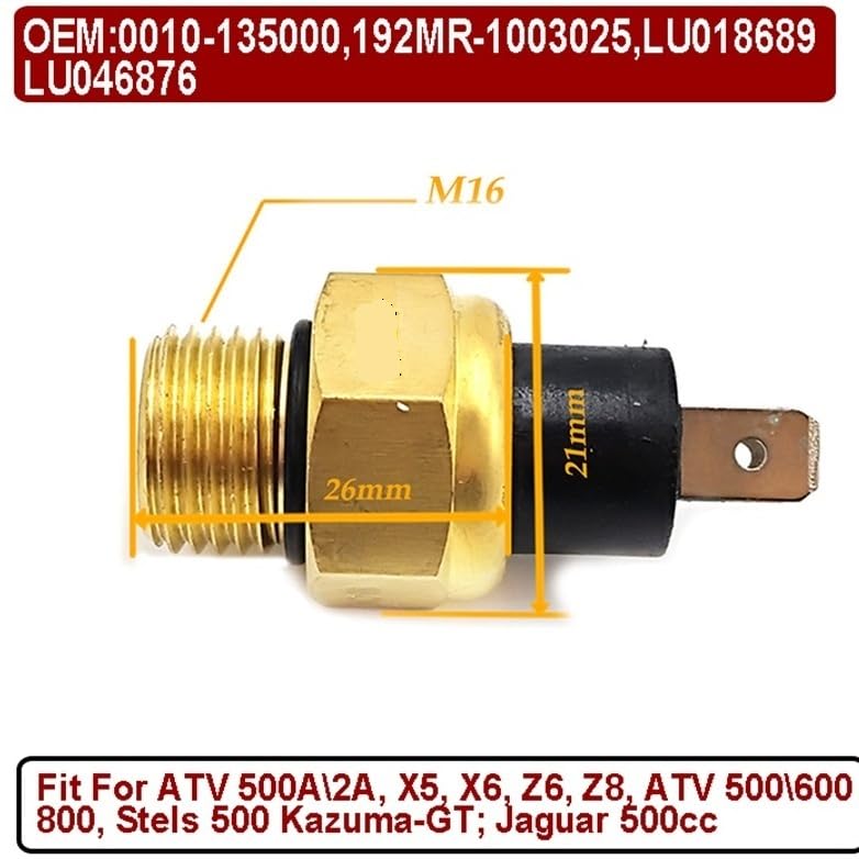 Sensor temperatura motor CF500cc agua M16 quad 0010-135000 X5 UTV 2