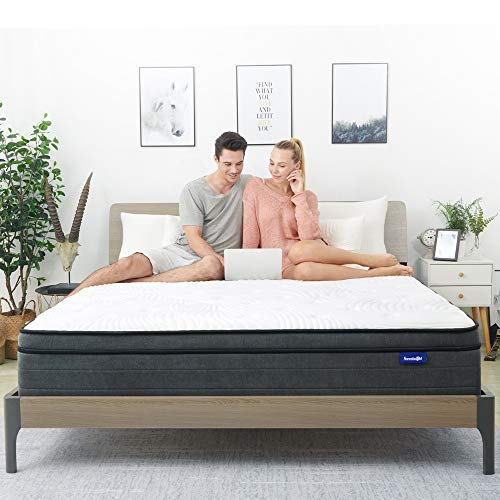 Queen Mattress- Sweetnight Queen Size Mattress in a Box,10 Inch Plush Pillow Top