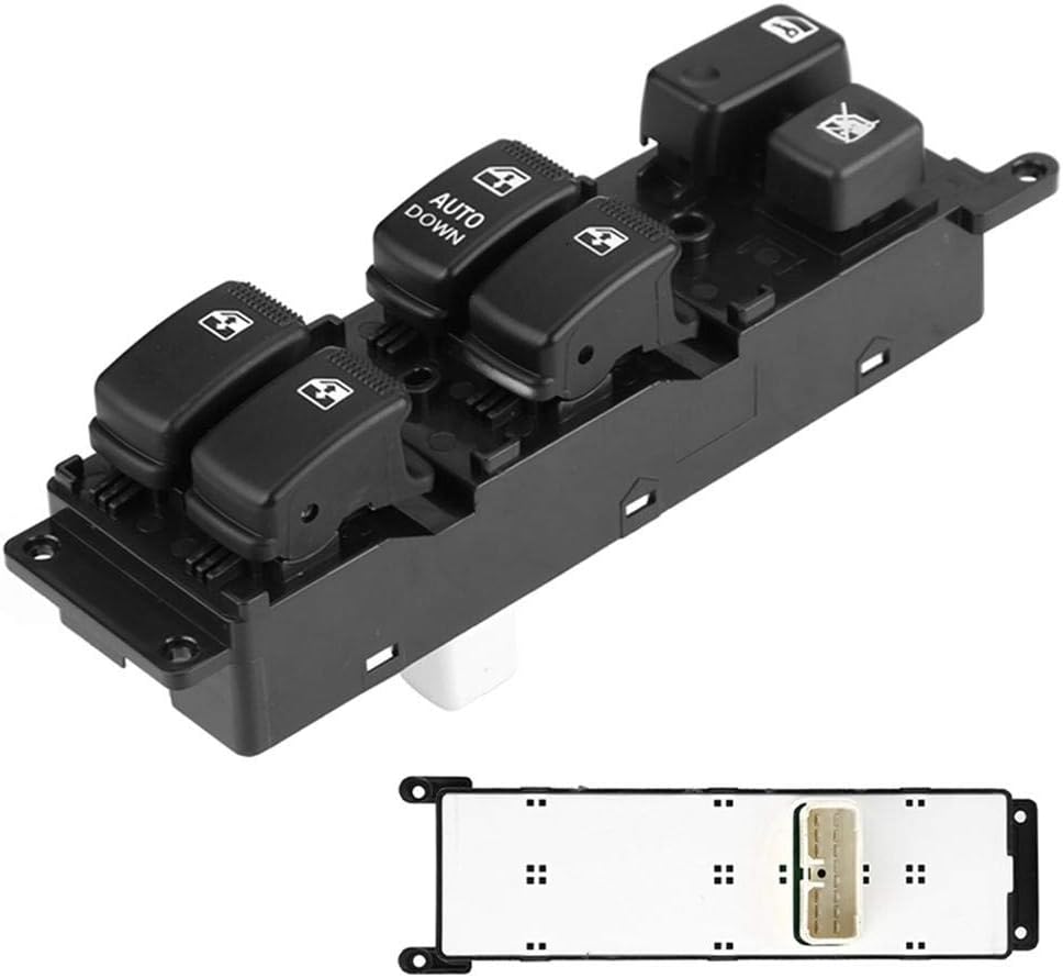 Dokfin Front Left Power Window Master Switch for KIA Rio Rio Hybrid 2006-2010, OEM # 93570-1G110