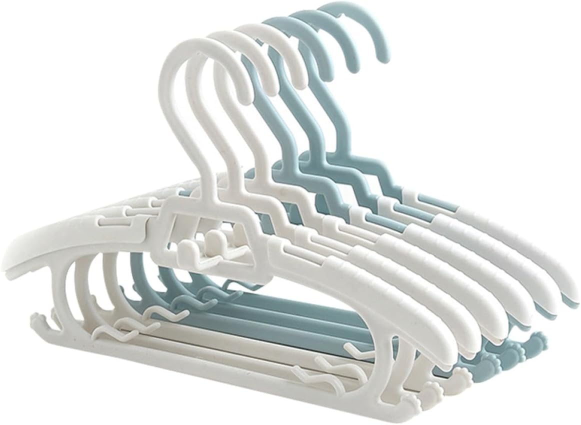 10pcs Adjustable Clothes Hangers with Non Slip Retractable Design