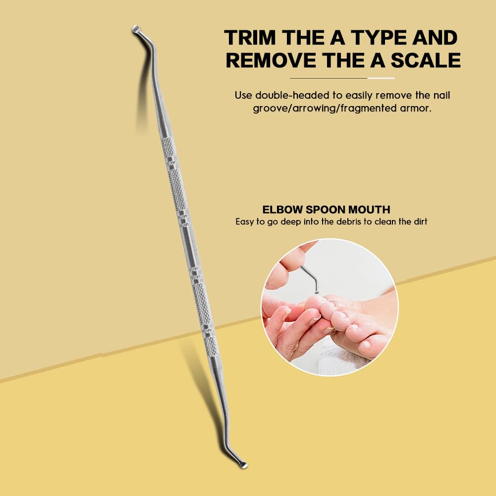 3 -Piece Bundle of Ingrown Toenail Files Made of Stainless Steel Double - Sided Tools for Expert Nail — view 6