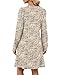 OFEEFAN Fall Dresses for Women 2025 Long Sleeve Sweater Dress Winter Clothing Tunic Dress with Pockets Fall Outfits Clothes Beige L