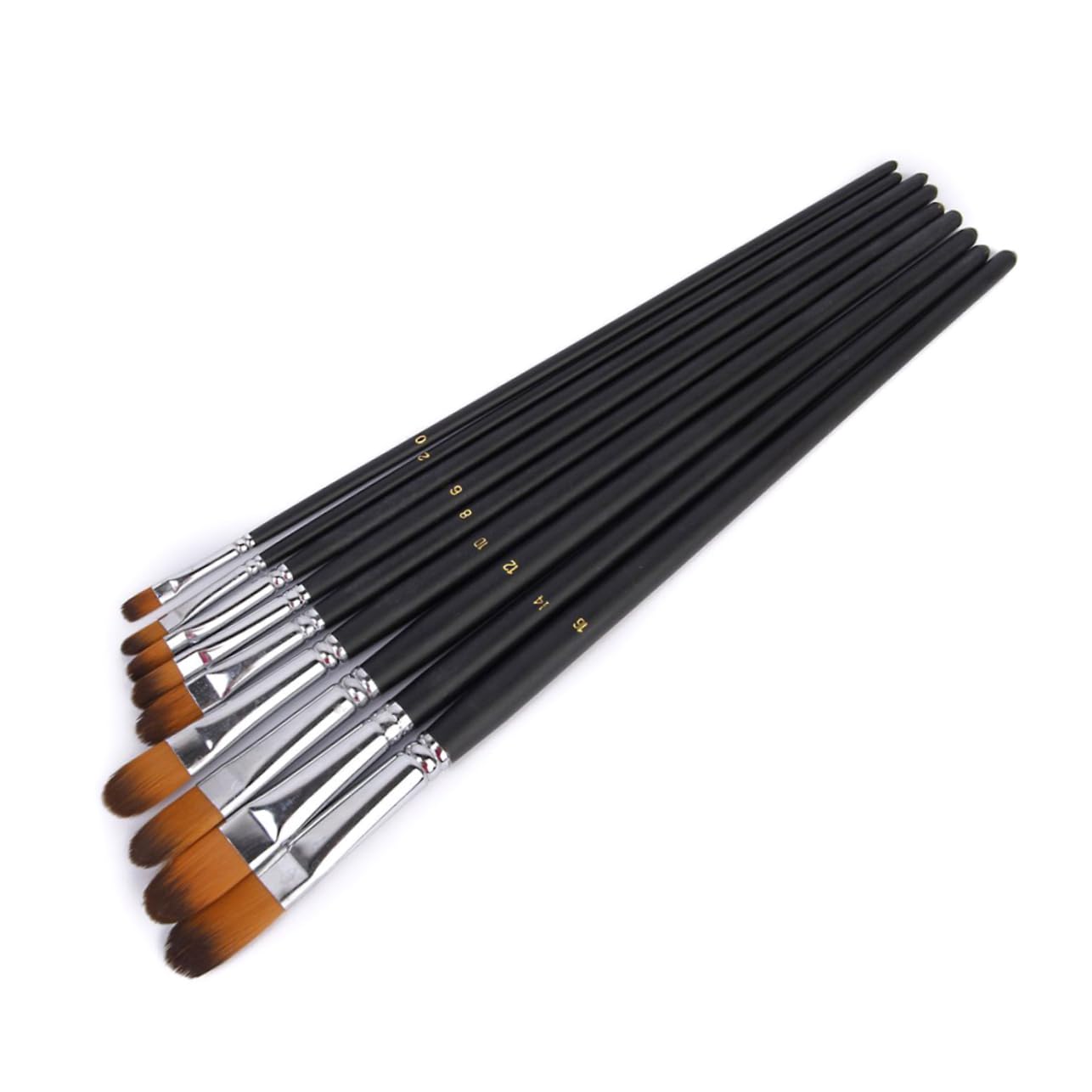 SEWACC 27stücke Teiliges Pinselset Für Künstler Flachpinsel Holz Für Acryl Öl Und Aquarellfarben Für Maler Mit Verschiedenen Borstengrößen