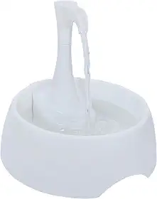AMICUS - Fonte Bebedouro de água AQUA FIRST USB para Gatos e Cães Bivolt, Bebedouro para Animais de Estimação - Design Ergonômico, Portátil, Bivolt - 1,2L de Capacidade - Branco