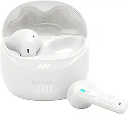JBL, Fone de Ouvido Bluetooth, Tune Flex 2, Sem Fio, Com Cancelamento de Ruído, Resistente À Água e Poeira - Branco