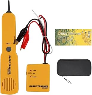 ERYUE Testador de cabo de rede,Multifuncional Rede Telefônica Rastreadores de Cabos Sensores Conjunto Receptor Localizador de Linha Detector Ferramenta Rastreadores de Fio Teste de Continuidade do Ci