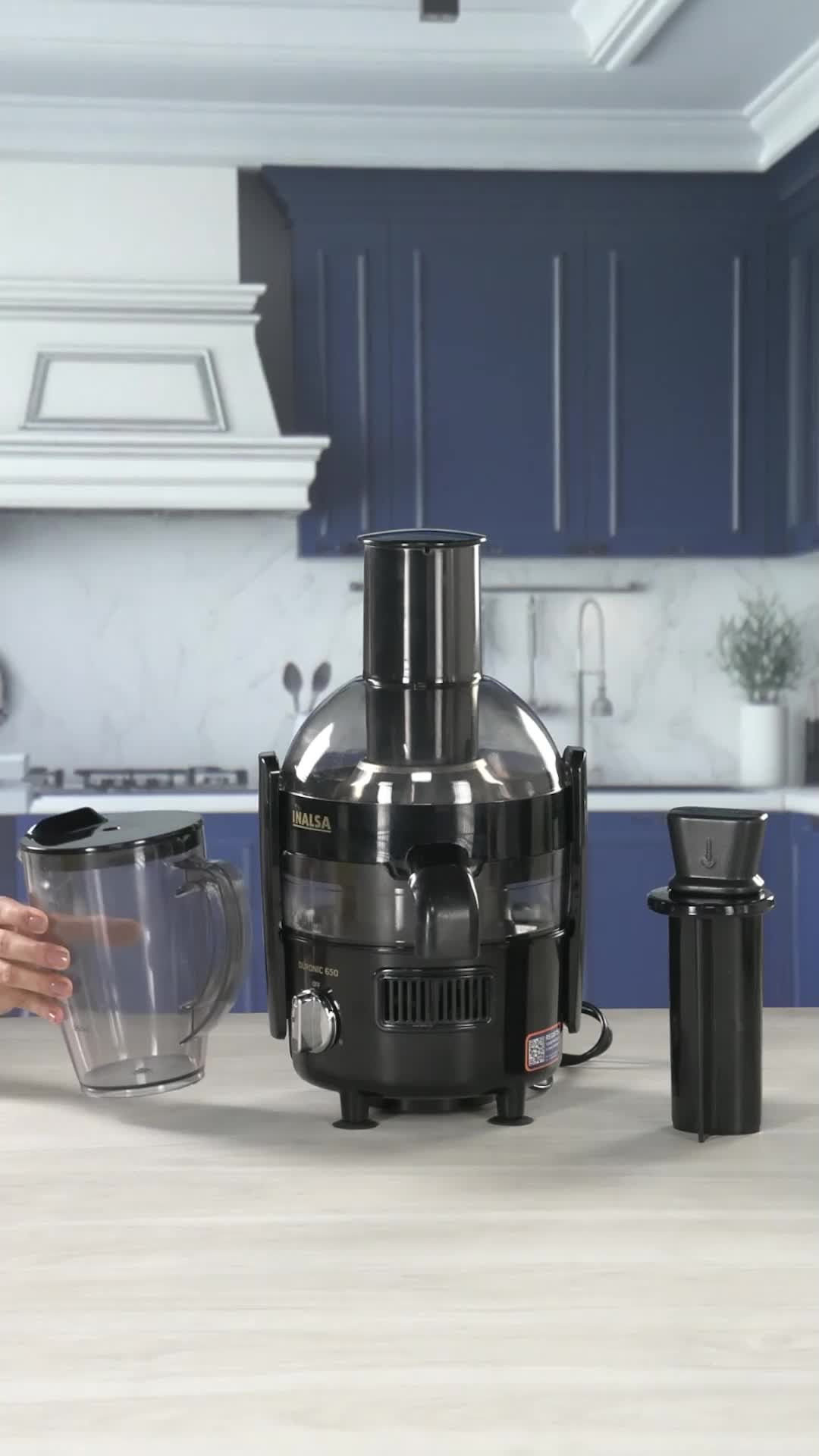 INALSA Duronic 650Watt Centrifugal Juicer|100% Copper Motor|BPA