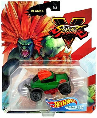 DieCast Hot Wheels Character Cars Blanka, Street Fighter 3/5 (1:64 Scale)
