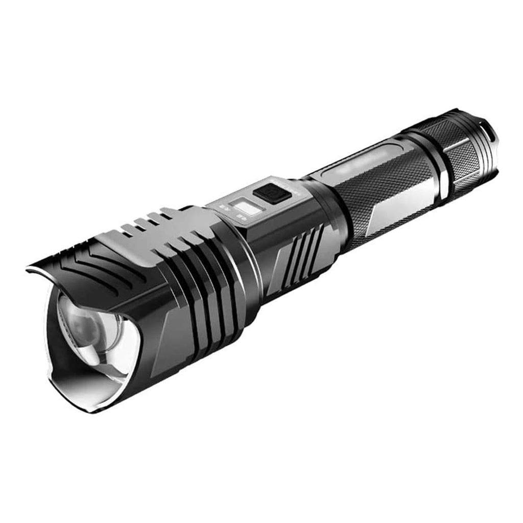 Torcia a LED, USB Ricaricabile Impermeabile Ultra Luminoso Flash Torcia 4 modalità di Illuminazione per Campeggio all'aperto Escursioni in Bicicletta