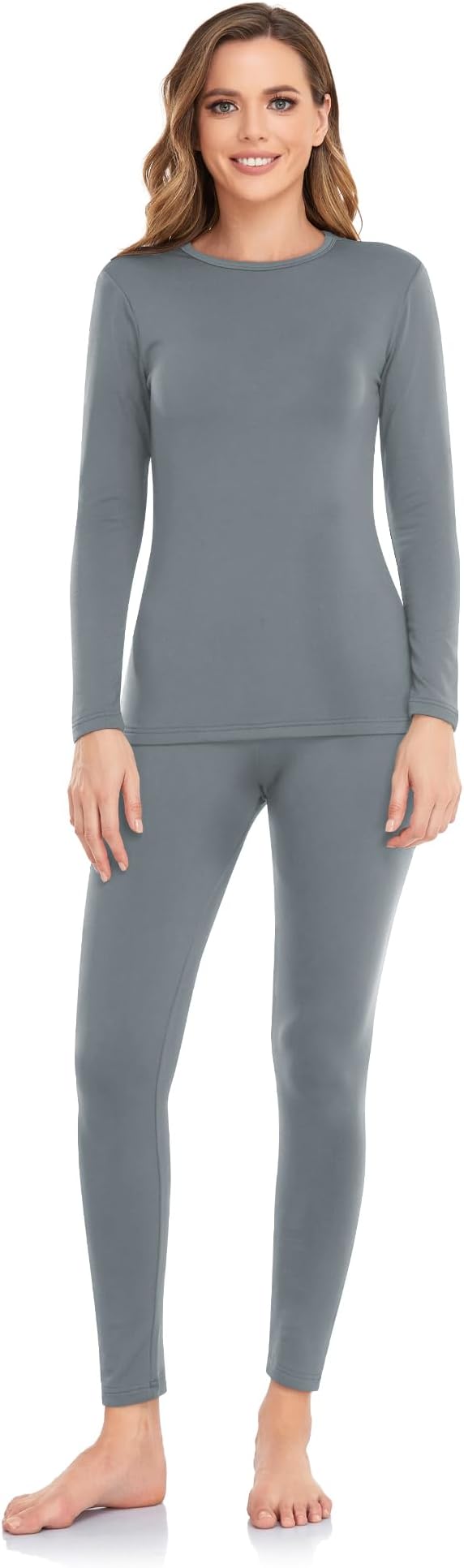 WEERTI Thermal Underwear for Women Long Johns with Fleece Lined Base Layer Women Cold Weather Top Bottom