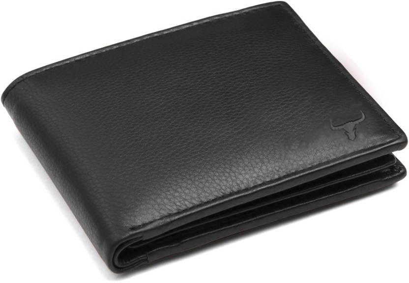 Genuine Leather Wallets for Men | RFID Protected Wallet | Pure Leather Purse | Credit/Debit Card Slots and Coin Pocket | 2 Currency Compartments Purse (Black)-image-13