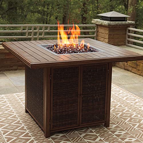 Image of Onlyfire 18 Inch Square Fire Pit Burner Pan with Square Burner Ring - 304 Stainless Steel Drop-in Gas Fire Pit Insert for Natural Gas & Propane, 92,000 BTU, Square Flame Pattern for DIY Fire Table