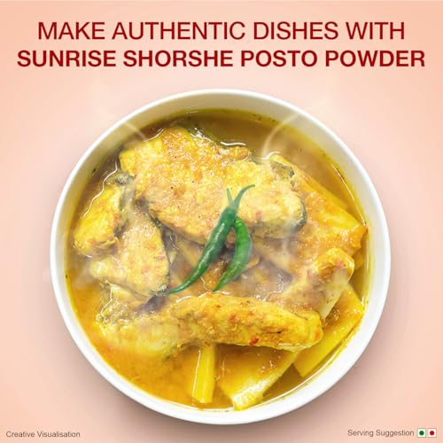 Image of Sunrise Pure Shorshe Posto Spice Powder Pouch, 50 g (Pack of 3)