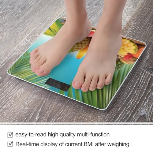 Báscula digital de baño con pantalla LED y capacidad 400 lb miniatura 5