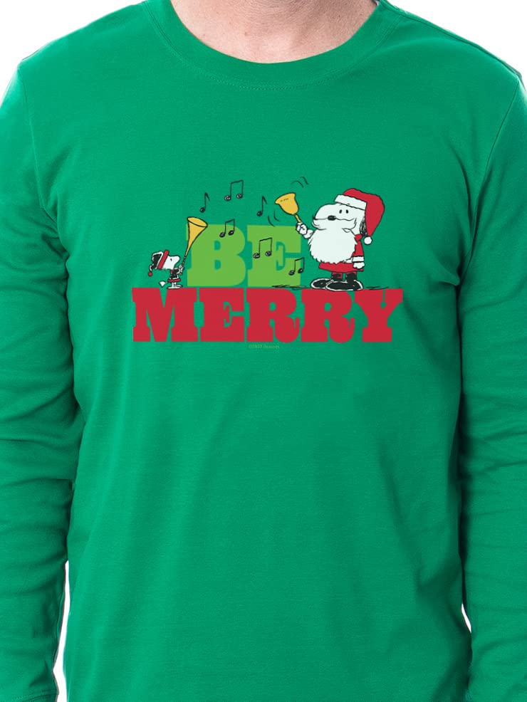 INTIMO Peanuts Christmas Santa Snoopy Be Merry Tight Fit Cotton Matching Family Pajama Set4