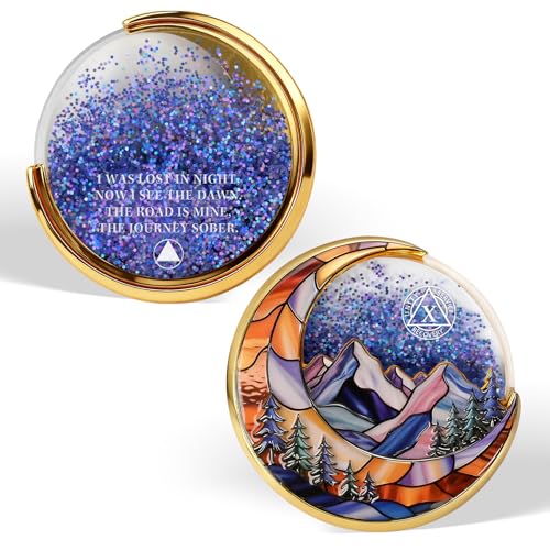 Value Valor Vow Moving Sand 10 Year Sobriety Coin Ten Year Sober Chip