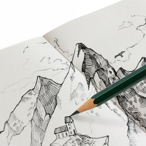Image of Anupam Earth Sketche Drawing Book Square | 100% Recycled Hardbound Cove Book | 140 GSM | Acid Free 65 Sheets / 128 Pages | Drawing Sketchbook for Artists and Students | for Dry Techniques