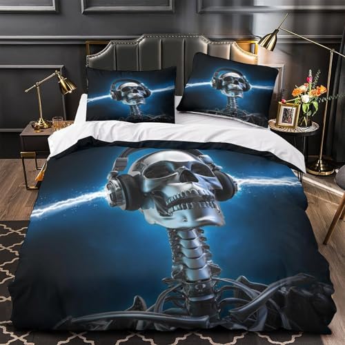 Housse de couette sirène respirante en microfibre super douce pour lit double - 2