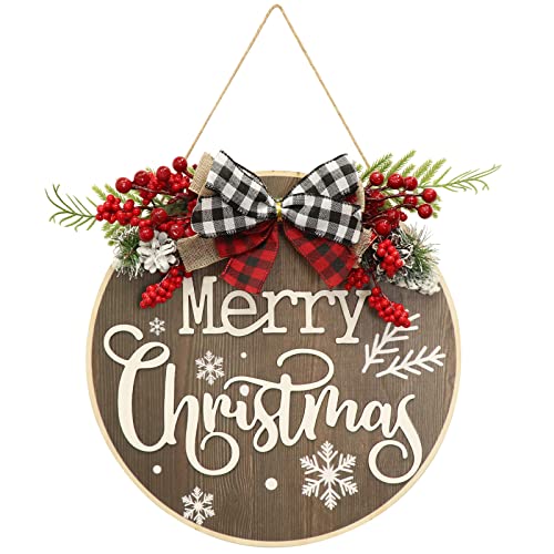 Merry Christmas Sign Christmas Wooden Hanging Sign Front Door Christmas Decoration, Christmas Welcome Sign for Farmhouse Porch Indoor Outdoor Christmas Decor Merry Christmas Sign Christmas Wooden Hanging Sign Front Door Christmas Decoration, Christmas Welcome Sign for Farmhouse Porch Indoor Outdoor Christmas Decor