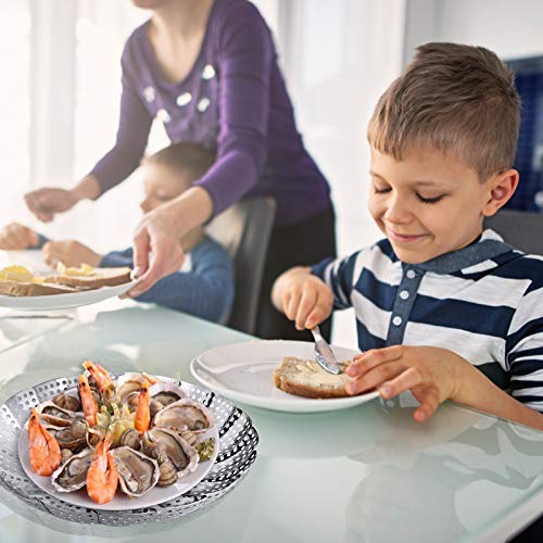 واي ال واي ال سلة بخار للخضروات قابلة للطي، سلة بخار معدنية من الستانلس ستيل، سلال بخار قابلة للطي لطهي الطعام، قابلة للتوسيع تناسب مختلف الاحجام (5.9 انش الى 9.8 انش)