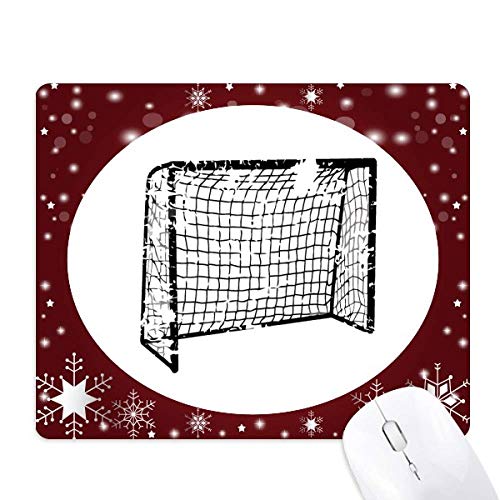 Tapis de souris football noir fini les glissements pour le bureau en hiver