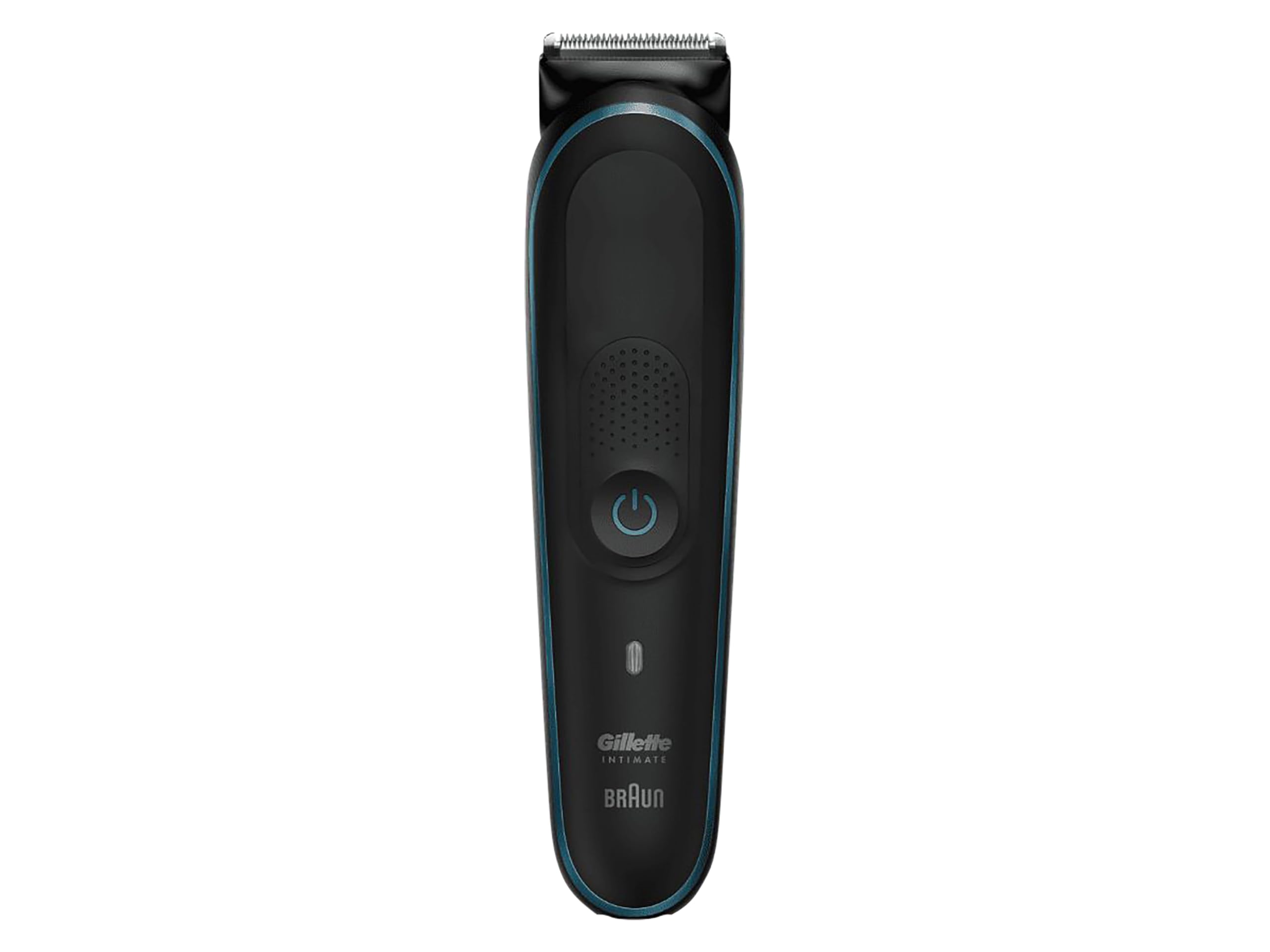 Gillette Intimate Cortacésped íntimo Hombre I5, Cortacésped para zona íntima para hombre, impermeable, inalámbrico para uso en piel seca o húmeda, afeitadora para hombre, cuchillas potentes e