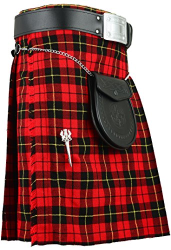 Kilt escocés tradicional Wallace de Hamilton Kilts para hombre 2