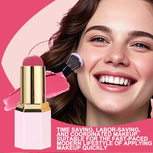 Rubor Para Mejillas | Rubor Líquido Hidratante Impermeable,Iluminador Facial Natural Y Duradero Para Piel Seca Grasa Pómulos Cejas Labios Cumpleaños - imagen 2