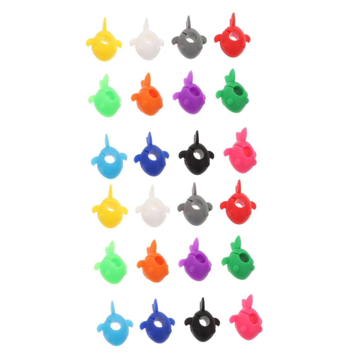 Unomor 24Pcs Assorted Color Wine Glass Charms Reusable Drink Markers for Easy Identification for Parties Celebrations Fade Resistant Wine Tags